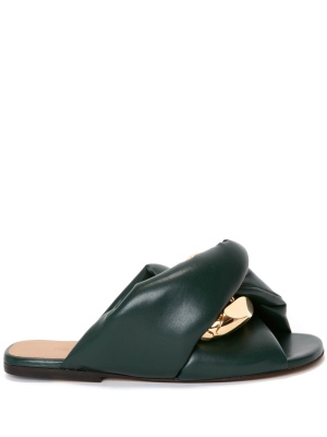 

Chain Twist faux-leather sandals, JW Anderson Chain Twist faux-leather sandals