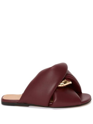 

Chain Twist faux-leather sandals, JW Anderson Chain Twist faux-leather sandals
