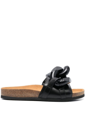 

Chain-link detail slides, JW Anderson Chain-link detail slides