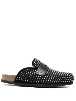 

Crystal-embellished leather mules, JW Anderson Crystal-embellished leather mules