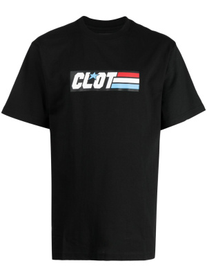 

Logo-print cotton T-shirt, CLOT Logo-print cotton T-shirt