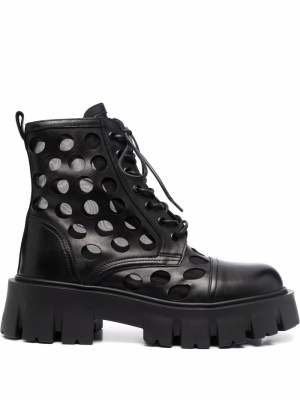 

Spotted leather ankle boots, Premiata Spotted leather ankle boots