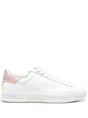 

Pink panelled low-top sneakers, Premiata Pink panelled low-top sneakers