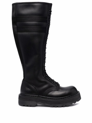 

Striped knee-high boots, Premiata Striped knee-high boots
