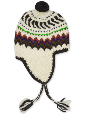 

Chevron-knit wool hat, Junya Watanabe MAN Chevron-knit wool hat