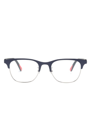 

Logo-plaque square-frame glasses, Moncler Eyewear Logo-plaque square-frame glasses