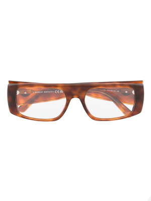 

Tortoiseshell-effect glasses, Moncler Eyewear Tortoiseshell-effect glasses