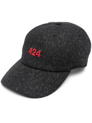 

Embroidered-logo baseball cap, 424 Embroidered-logo baseball cap