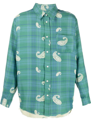 

Check print octopus shirt, 424 Check print octopus shirt
