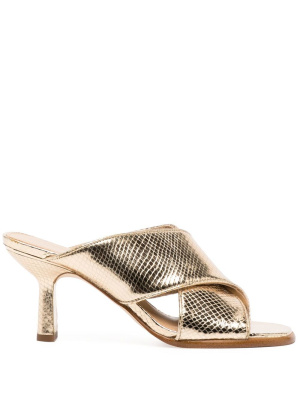 

High-shine Gideon mules, Michael Kors High-shine Gideon mules