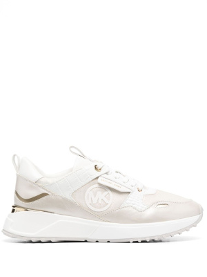 

Theo metallic-effect low-top sneakers, Michael Kors Theo metallic-effect low-top sneakers