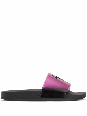 

Brett signature slides, Giuseppe Zanotti Brett signature slides