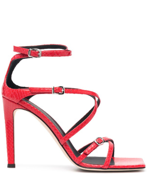 

Snakeskin-effect high-heel sandals, Giuseppe Zanotti Snakeskin-effect high-heel sandals