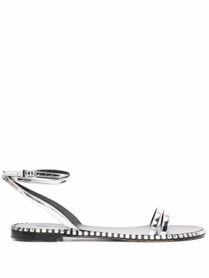 

Rhinestone-embellished flat sandals, Giuseppe Zanotti Rhinestone-embellished flat sandals