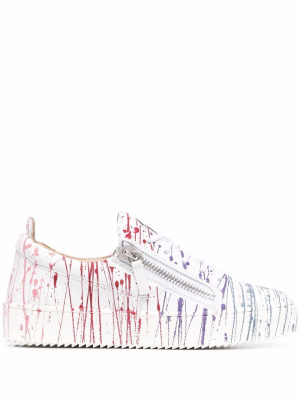 

Frankie paint-splatter sneakers, Giuseppe Zanotti Frankie paint-splatter sneakers
