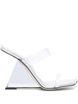 

Lilii Borea transparent wedge mules, Giuseppe Zanotti Lilii Borea transparent wedge mules