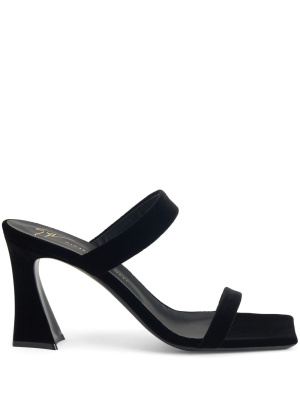 

Flaminia 85 mm velvet sandals, Giuseppe Zanotti Flaminia 85 mm velvet sandals