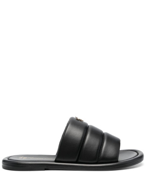 

Logo-plaque slides, Giuseppe Zanotti Logo-plaque slides