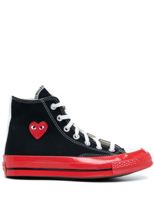 

X Converse contrast sole hi-top sneakers, Comme Des Garçons X Converse contrast sole hi-top sneakers