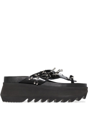 

Embellished flatform sandals, Sacai Embellished flatform sandals