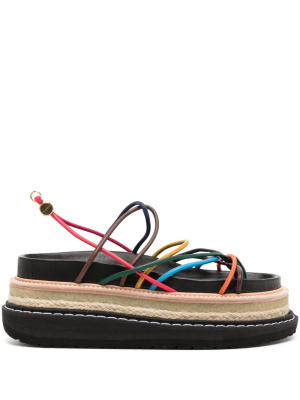 

Strappy platform sandals, Sacai Strappy platform sandals