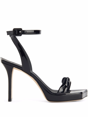 

Nefertite knot 100mm sandals, Giuseppe Zanotti Nefertite knot 100mm sandals