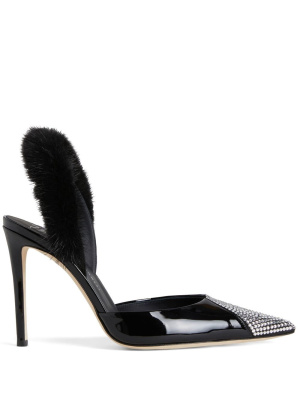 

Henriette Strass embellished pumps, Giuseppe Zanotti Henriette Strass embellished pumps
