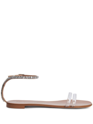 

Crystal-embellished flat sandals, Giuseppe Zanotti Crystal-embellished flat sandals