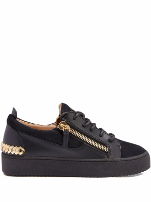 

Gail chain-link detail sneakers, Giuseppe Zanotti Gail chain-link detail sneakers