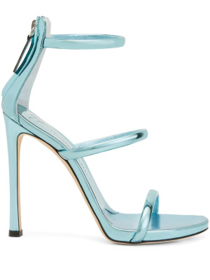 

120mm metallic-effect sandals, Giuseppe Zanotti 120mm metallic-effect sandals