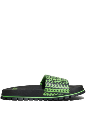 

Monogram-print slides, Marc Jacobs Monogram-print slides