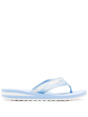 

Jacquard-logo flip flops, Tommy Hilfiger Jacquard-logo flip flops