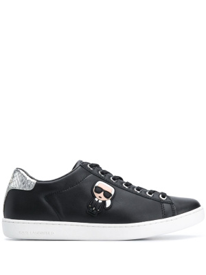 

Logo plaque low top sneakers, Karl Lagerfeld Logo plaque low top sneakers