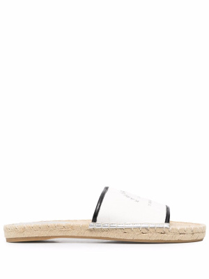 

Logo embroidered sandals, Karl Lagerfeld Logo embroidered sandals