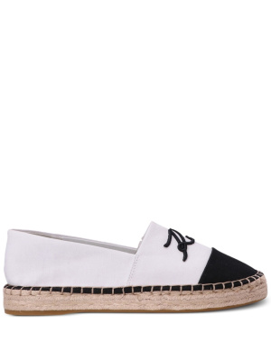 

Logo-embroidered espadrilles, Karl Lagerfeld Logo-embroidered espadrilles