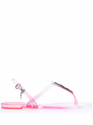 

Ikonik thong strap sandals, Karl Lagerfeld Ikonik thong strap sandals