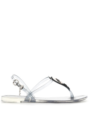 

Jelly monogram sling sandals, Karl Lagerfeld Jelly monogram sling sandals