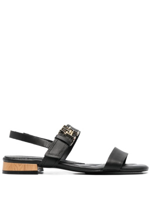 

Logo-buckle leather sandals, Tommy Hilfiger Logo-buckle leather sandals