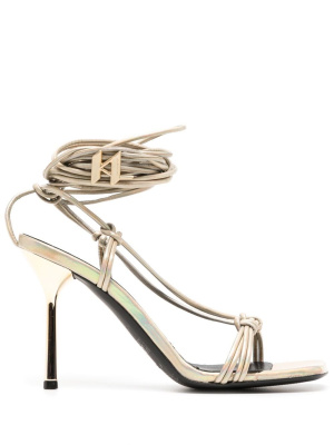 

Gala shimmer lace-up sandals, Karl Lagerfeld Gala shimmer lace-up sandals