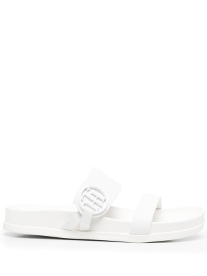 

Logo-plaque moulded slides, Tommy Hilfiger Logo-plaque moulded slides