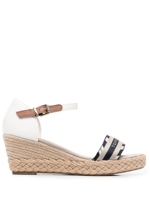 

Logo-strap wedge sandals, Tommy Hilfiger Logo-strap wedge sandals
