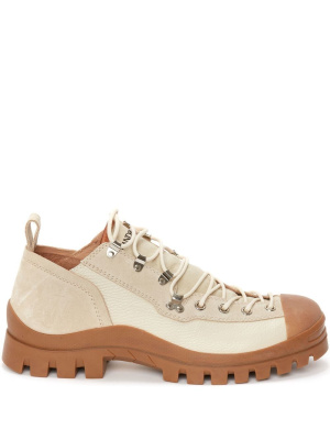 

Embroidered-logo lace-up shoes, JW Anderson Embroidered-logo lace-up shoes