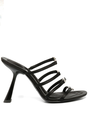 

Nala 105mm logo-plaque sandals, Alexander Wang Nala 105mm logo-plaque sandals