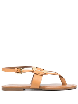 

13mm open-toe leather sandals, See by Chloé 13mm open-toe leather sandals