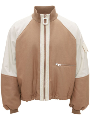 

Panelled zipped track jacket, JW Anderson Panelled zipped track jacket