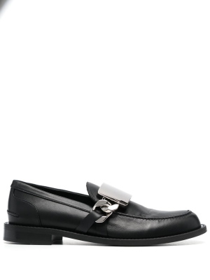 

Chain-detail leather loafers, JW Anderson Chain-detail leather loafers