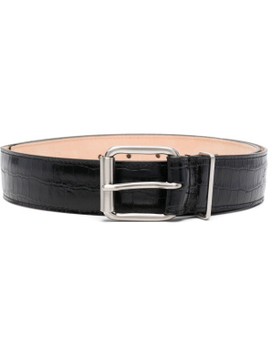 

Crocodile-effect belt, AMI Paris Crocodile-effect belt