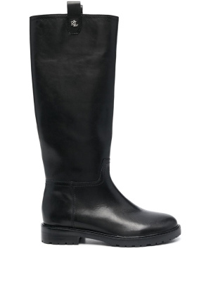 

Elden logo-plaque tall boots, Lauren Ralph Lauren Elden logo-plaque tall boots
