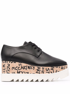 

Logo flatform Derby shoes, Stella McCartney Logo flatform Derby shoes