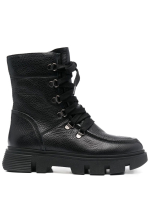 

45mm Vilde lace-up leather boots, Geox 45mm Vilde lace-up leather boots